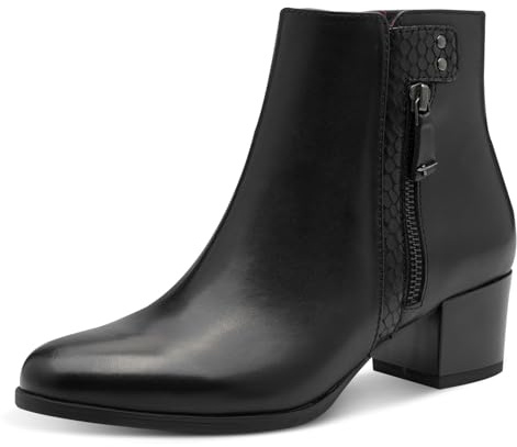 Tamaris Women's Damen Boot Heel 1-25367-45 Ankle, Black, 9 UK