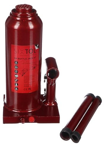 SIXTOL SX Bottle Jack Premium 8T | Hydraulischer Wagenheber | 8 Tonnen | Profiqualität | Vollverschweißte Konstruktion