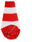 ComfyHarbor Windsack zur Windrichtungserkennung, wasserdichtes Oxford-Gewebe, rot und weiß, reflektierendes Design, geeignet für Meteorologie, Landwirtschaft und industrielle Nutzung (60 cm)