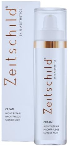 Zeitschild Nachtpflege – Feuchtigkeitsspendende Nachtcreme für empfindliche & trockene Haut – Mit Ectoin & OLT®-Lipidkomplex – Ohne Parfüm, Silikone & Konservierungsmittel – 50 ml