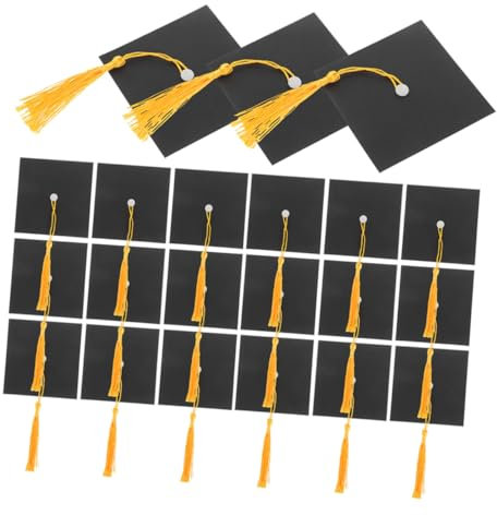 Vaguelly Unforgettable Graduation Decorations 50 Set Doctor Hat Cake Arrangement Bottle Candy Decorations