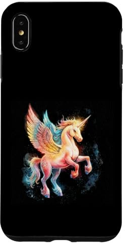 Flying rainbow unicorn Case for iPhone XS Max