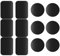 Metal Plates for Magnetic Mount, 6 Rectangular & 6 Round Plates, Universal Adhesive Metal Plates for Phone and Case – Black