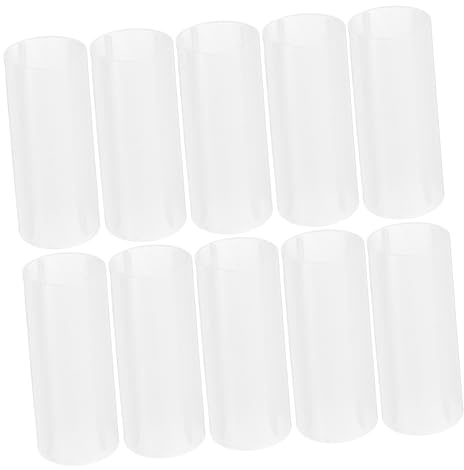 DIYEAH 10pcs Battery Insulation Sleeve 18650 Battery Protective Tube Heat Resistant for Torch Light