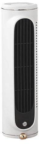 Bladeless Tower Fan, Small Table Fan Tower Personal, Battery Operated Portable Air Circulator 3 Speeds Desk Accessories for Indoor Outdoor Camping Picnic Bedroom Living Room