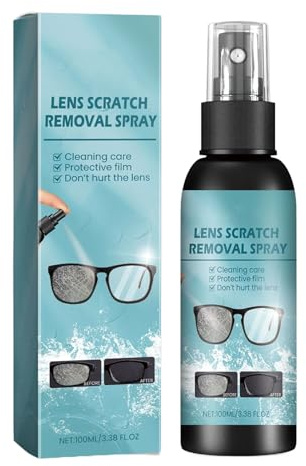 Lens Cleaner Spray | Glass Scratch Remover | Lens Scratch Removal Spray | Eyeglass Repair Liquid | High Concentration Glasses Cleaner Sprays, Safe and Easy to Use, 100ml