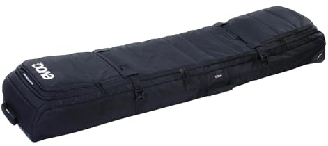 EVOC Snow Gear Roller Ski- und Snowboardtasche (für 3-4 Paar Ski oder 2 Snowboards, gepolstert, zusammenfaltbar, austauschbare Skate-Rollen, Lawinenfach)