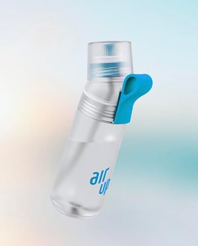 Air Up Twist Pro - Borraccia da 600 ml, trasparente/blu con capsule AIrup