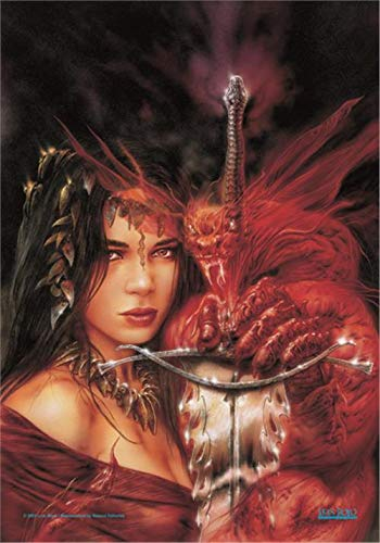 Heart Rock Flagge Original Luis Royo 13556, Stoff, Mehrfarbig, 110 x 75 x 0.1 cm