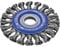 Osborn Rundbürste für Winkelschleifer 180 mm, Durchmesser 178 x 13 mm, Bohrung 22,2 mm, gezopfter Stahldraht 0,50 mm TÜV geprüft, 2653151