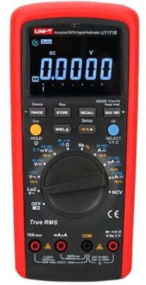 Uni-T Multimètre numérique industriel True RMS, rouge/gris, 1