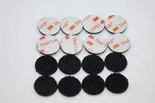 3M Dual Lock SJ3551 Self Adhesive Heavy Duty Circle Fastener Tape, 15mm, 22mm Circles (15mm, 16)