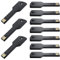 Uflatek USB Stick 16GB Schlüsselform Flash Laufwerk USB 2.0 Speicherstick 10 Stück Flash Drive Schwarz Memory Stick Metall Thumb Drive Externer Datenspeicher für Geburtstag
