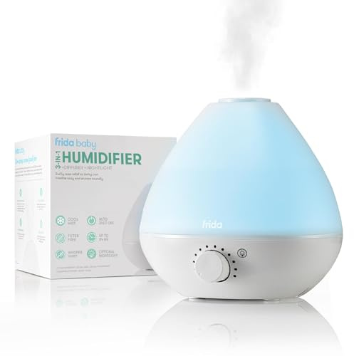 Frida Baby 3-in-1 Humidifier with Diffuser and Nightlight, White