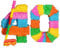 Fax Potato Pinata Set mit Stick & Blindfold - 40. Geburtstag/Jahrestag - Rainbow