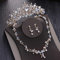 SSLL Schmuckset Kristall Perlen Perle Brautschmuck Sets Strass Diadem Diademe Halskette Ohrringe Krone Hochzeit Schmuck