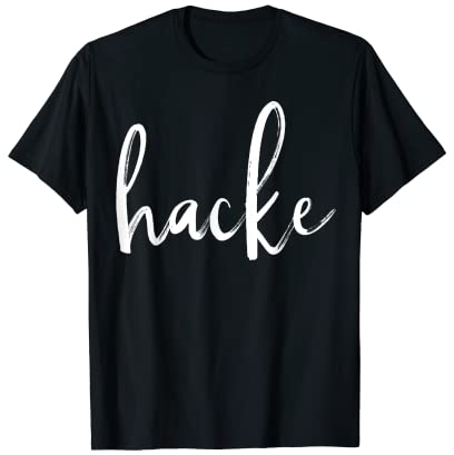 Hacke Dicht Biertrinker Bier Motto Party Kostüm Partnerlook T-Shirt