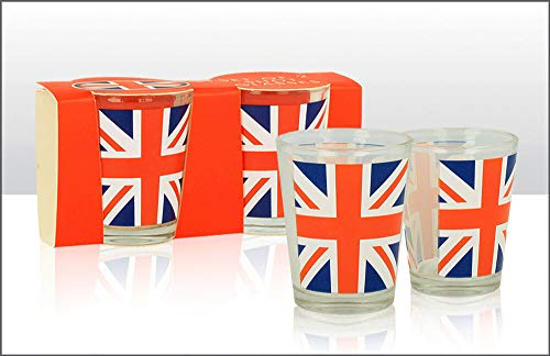 Union Jack Shot Glass Set of 2 London Souvenir