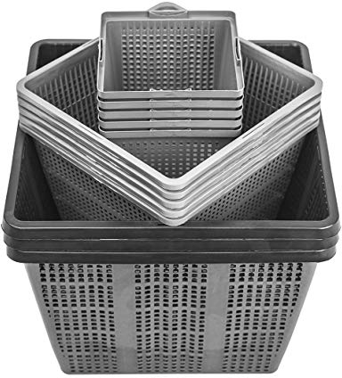 Pflanzkorb Mix Set Wasserpflanzenkorb für Gartenteich - Pflanzkorb gut für Anzucht Gewächshaus Teichpflanzen Seerosen Kunststoff Aquarium Pflanzen Korb Gartenteich Gewächshaus Zubehör (Set 1)