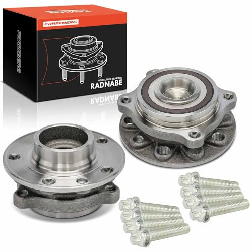 Frankberg 2x Cuscinetti ruota Set di cuscinetti ruota Posteriore sinistra destra Ruota flangiata diametro 135 Con Anello magnetico ABS Compatibile con 159 939 159 Spider 939 Replace# 50707556