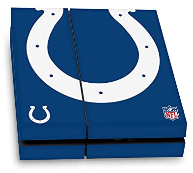 Head Case Designs Offizielle NFL Übergroß Indianapolis Colts Vinyl Haut Gaming Aufkleber Abziehbild Abdeckung kompatibel mit Sony PlayStation 4 PS4 Console
