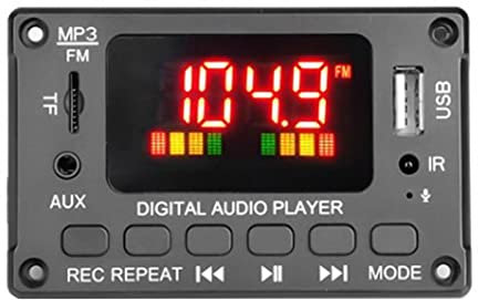 PAPABA MP3 Decoder Board FM Radio Digital Display MP3 Decoder Board IR Remote Control Lossless