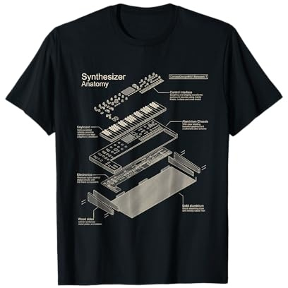 Synthesizer Musiker für elektronischen Musikproduzenten T-Shirt
