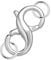 Lobster Clasp Double Opening Silver Lobster Clasp with Jump Rings Sterling Silver Necklace Clasp Connector Bracelet Clasp for DIY Jewelry Repair Kit 0.55 x 0.24 Inch