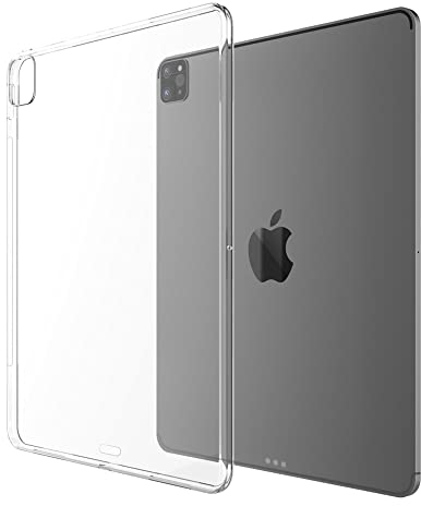 Asgens iPad Pro 11’’ Clear Case, Support Apple Pencil Charging Slim Lightweight Soft TPU Silicone Protective Cover for iPad Models A2377 / A2459 / A2301 / A2460