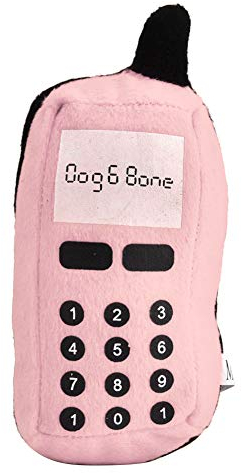 Handy-Hundespielzeug, Hunde-Handy-Spielzeug, Plüsch, Plüsch-Handy, Haustier, Hunde, Katzen, Beißring, Zahnen, Klingendes Interaktives Kauspielzeug (Rosa) (Rosa)