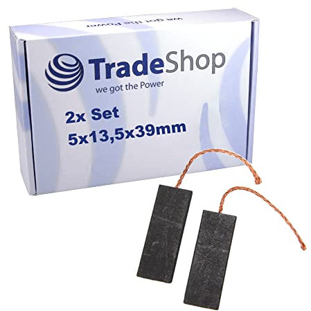 2x Motorkohlen für Bosch WVF2000EU30 WVF2000EU33 WVF2000EU34 WVF2000FF15 WVF2400 WVF2401 WVF2402 WVF2402AU01 WVF2402AU02 Kohlebürsten Kohlestifte