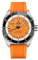 Swiss Military by Chrono Herren Uhr Armbanduhr Titan Automatik Uhrwerk mit Kautschukarmband Analoge Herrenuhr Orange SMA34100.10