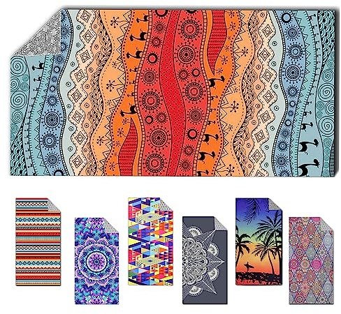 Lonimia Strandtuch Microfibre Towels Sand-Free Quick-Drying and Lightweight Beach Blanket XXL 160 x 80 cm/ 63 x 31.5 inch