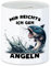 Hey!Print Mir reichts Ich GEH Angeln Fisch Spardose Angeln Hafen Hobby-Angler