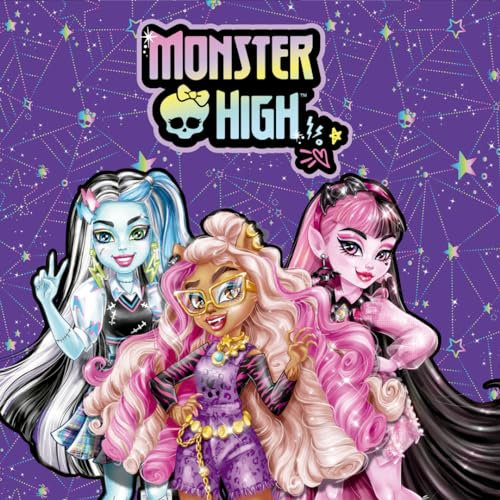 BeenSmile, SERVILLETAS 33 CM MONSTER HIGH, Servilletas de Papel, Artículos de Fiesta, Fiestas, Celebraciones y Cumpleaños Infantiles, 20 Unidades 33 CM