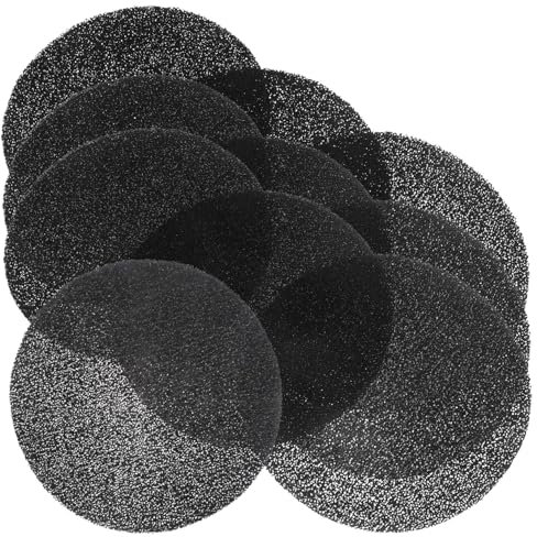 MUCKLILY Sieb 10St Aktivkohlefilter-Baumwolle Küchenmüllfilter Kompostkohlefilter für die Küche Mülltonnenfilter Luft Mülleimer Deo-Pad Filtermaterial Filterschwamm Aktivkohlefaser Filter