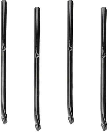 Chain Link Black Ground Post Sleeves | Gound Post Anchors for 1 3/8 OD Pipe Socket (Pack of 4)