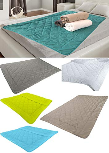MB Warenhandel24 Leichtsteppbett Sommer Steppbett ca. 135x200 cm leichte Sommerdecke Kochfest 95° für Camping heiße Sommertage I Tolle Uni Farbe ohne Bezug verwendbar (2 Stück Petrol, ca. 135x200 cm)