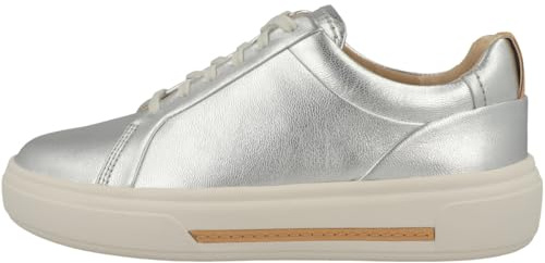 Clarks - Hollyhock Walk - Chaussures en Cuir - Argenté, Coupe Standard, Taille 6,5