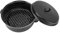 Self Basting Enamel Roaster, Multi Use Granite Roasting Pan with Rack Dutch Oven with Lid Basting Roaster Tin Roaster Pot Casserole Dish for Baking, Roasting, Turkey(28cm)