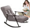 Facynde Großer Schaukelstuhl, Rocker Recliner Chair | Rocker Recliner Schaukelstühle,Glider Lounge Chair, Lesesessel mit bequemem Kissen, Kinderzimmer-Liegestuhl für drinnen und draußen
