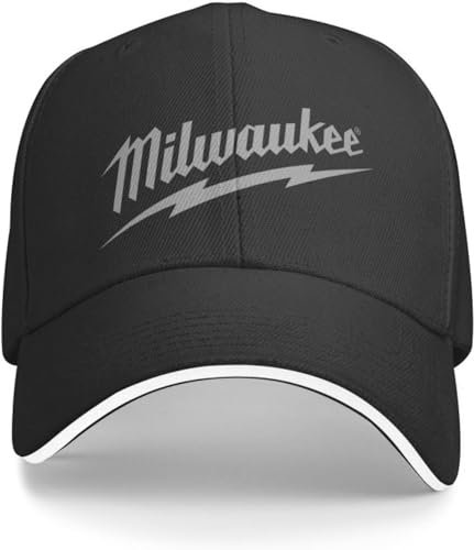 BDJYHACP Baseballkappe Snapback Sonnenhut Klassische Milwaukees-Baseballkappe für Männer und Frauen verstellbare Papa-Mütze Leistung Männer und Frauen