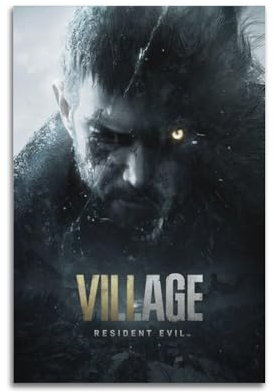 RIOEPURRT Poster, Motiv: Game Resident Evil 7, dekoratives Gemälde, Leinwand, Wandposter und Kunstdruck, moderne Familienschlafzimmer-Dekoration, Poster, 20 x 30 cm