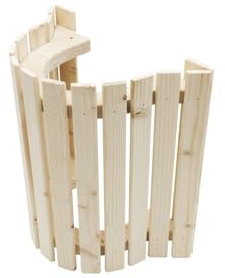 Eleganter Sauna-Lampenschirm aus Holz, halbkreisförmiges Design, sanfte Lichtstreuung, entspannende Atmosphäre, langlebig