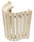 Eleganter Sauna-Lampenschirm aus Holz, halbkreisförmiges Design, sanfte Lichtstreuung, entspannende Atmosphäre, langlebig