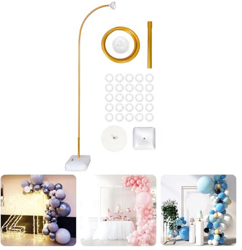 8.2FT einstellbare Ballonbogen, Luftballon Bogen Gestell Kit Für Hochzeit, Graduierung und Geburtstag(Gold)