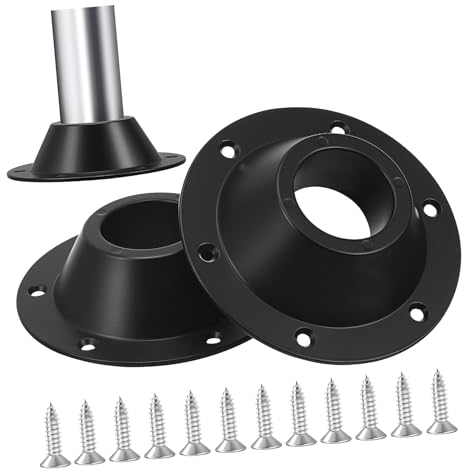 Beatifufu Rv Tisch Basis Montieren Metall 2 Pcs Flush Mount Aluminium RV Tisch Bein Montieren für Camper