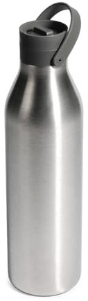 Circular & Co 1L/1000ml Recycled Stainless Steel Reusable Drinks Water Bottle – Insulated, Double Walled, Ecofriendly – Leakproof, Lockable Lid – Dishwasher Safe, BPA & Melamine Free (Storm Grey)