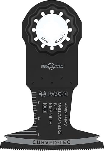 Bosch 5 hojas multimaterial AII 65 APIB para herramientas multifuncionales (para madera con clavos, metal sándwich, ancho 65 mm, herramienta multifunción)