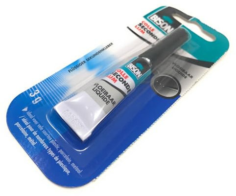 Sekundenkleber Extra Stark 1 Stck | 3g pro Tube | wasserfest transparent | Universale Sofortkleber